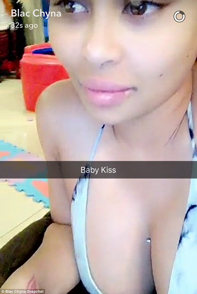 Racy!The 28-year-old also showcased her bosom in a snapchat video on Wednesday as she wore a very skimpy bikini top and flashed her cleavage piercing