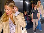 NEW YORK, NY - JUNE 08:  Kate Hudson and her sons, Ryder Robinson and Bingham Bellamy seen at JFK Airport on June 8, 2016 in New York City.  (Photo by Robert Kamau/GC Images)