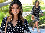 West Hollywood, CA - Jamie Chung looks festive in floral print for Summer as she smiles and strolls down the street in a Suno floral printed dress.
AKM-GSI          June 16, 2016
To License These Photos, Please Contact :
Maria Buda
(917) 242-1505
mbuda@akmgsi.com
sales@akmgsi.com
or 
Mark Satter
(317) 691-9592
msatter@akmgsi.com
sales@akmgsi.com
www.akmgsi.com