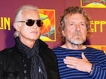 Jimmy Page, left, with Robert Plant (AP)