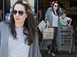 **EXCLUSIVE** Angelina Jolie took daughter Shiloh groceries shopping in West Hollywood.