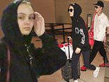 EXCLUSIVE: *****PREMIUM EXCLUSIVE RATES APPLY*****  Johnny Depp's daughter, Lily-Rose seen with her rumored boyfriend, Ash Stymest.  Lily-Rose Depp & the British model were seen at LAX with a couple of bodyguards the day before Father's Day as Johnny Depp prepares to divorce Amber Heard.  Lily-Rose was seen in black spandex & a black hoodie, but eventually took the hoodie off to go through security only to reveal her very skinny frame. \n\nPictured: Lily-Rose Depp, Ash Stymest\nRef: SPL1304930  180616   EXCLUSIVE\nPicture by: Sharky/Polite Paparazzi/Splash\n\nSplash News and Pictures\nLos Angeles: 310-821-2666\nNew York: 212-619-2666\nLondon: 870-934-2666\nphotodesk@splashnews.com\n
