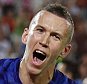 BORDEAUX, FRANCE - JUNE 21: Ivan Perisic of Croatia celebrates scoring his team's second goal during the UEFA EURO 2016 Group D match between Croatia and Spain at Stade Matmut Atlantique on June 21, 2016 in Bordeaux, France.  (Photo by Ian Walton/Getty Images)