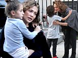 154168, Jennifer Lopez films the second season of her hit TV show 'Shades Of Blue' in Brooklyn.  At the end of the day Jennifer was visited by her boyfriend Casper and her two kids, Emme and Max.  Photograph: ? LGjr-RG, PacificCoastNews. Los Angeles Office (PCN): +1 310.822.0419 UK Office (Photoshot): +44 (0) 20 7421 6000 sales@pacificcoastnews.com FEE MUST BE AGREED PRIOR TO USAGE  ***Disclaimer: Please be aware that publication of certain images of celebrities and public figures with their children without their consent is subject to existing laws in the territories in which the images are being used. Please be aware of any such laws before use or publication. Pacific Coast News, as a content provider, shall not be held responsible for any legal ramifications resulting in the agency or client distribution and use of the content provided to them by Pacific Coast News.***