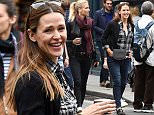 3 July 2016.\nJennifer Garner is seen walking around paris in the Le Marais district, jennifer was seen looking in many of the boutique shops and was seen buying clothes in a shop called ERO and Lepetto, Jennifer then walked through the streets and headed for a ice cream in the park Place Des Vosges\nCredit: Neil Warner/GoffPhotos.com   Ref: KGC-195\n
