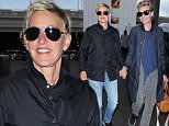 Los Angeles, CA - Ellen DeGeneres and wife Portia de Rossi hold hands and smile wide as they arrive for their departing flight out of LAX. The couple looks happier than ever despite unconfirmed reports of a divorce on the horizon.\nAKM-GSI      July 6, 2016\nTo License These Photos, Please Contact :\nMaria Buda\n(917) 242-1505\nmbuda@akmgsi.com\nsales@akmgsi.com\nor\nMark Satter\n(317) 691-9592\nmsatter@akmgsi.com\nsales@akmgsi.com\nwww.akmgsi.com