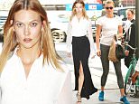 12.July.2016 - New York - USA\n**STRICTLY AVAILABLE FOR UK AND GERMANY USE ONLY**\nNew York, NY - Karlie Kloss is seen leaving the gym on Tuesday. The 23-year-old model is wearing grey leggings and a white Adidas tee paired with bright blue sneakers. \nBYLINE MUST READ : AKM-GSI-XPOSURE\n***UK CLIENTS - PICTURES CONTAINING CHILDREN PLEASE PIXELATE FACE PRIOR TO PUBLICATION ***\n*UK CLIENTS MUST CALL PRIOR TO TV OR ONLINE USAGE PLEASE TELEPHONE 0208 344 2007*\n