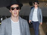Picture Shows: Benedict Cumberbatch  July 22, 2016\n \n Actor Benedict Cumberbatch is seen arriving on a flight at LAX airport in Los Angeles, California. Benedict recently celebrated his 40th Birthday on July 19th.\n \n Non Exclusive\n UK RIGHTS ONLY\n \n Pictures by : FameFlynet UK © 2016\n Tel : +44 (0)20 3551 5049\n Email : info@fameflynet.uk.com