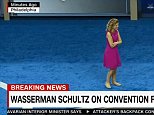 Debbie Wasserman Schultz seen on the convention floor in Philadelphia ahead of DNC
CNN FOOTAGE SHOWN AT 11PM - July 24, 2016