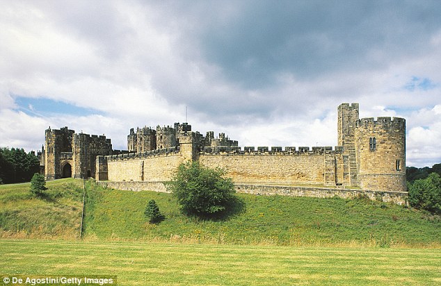 Alnwick Castle (pictured) has 150 rooms but the Duke's family live in the keep. They have moved to another residence in the Scottish borders for the summer
