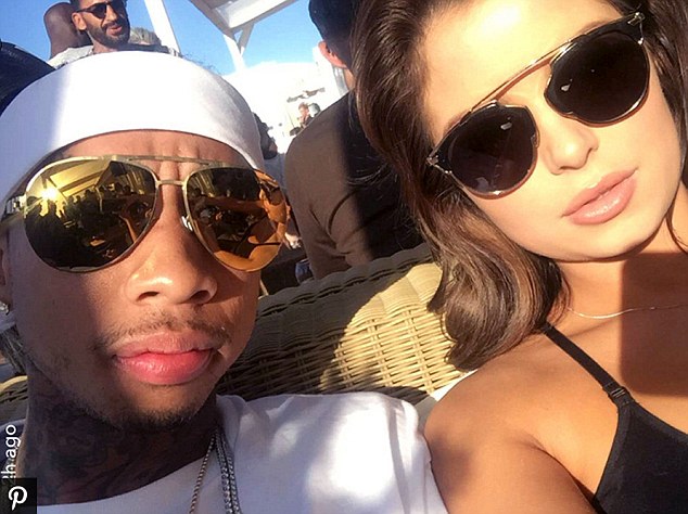 Together: In May Demi shared a pic of her and Tyga getting close at the Cannes Film Festival