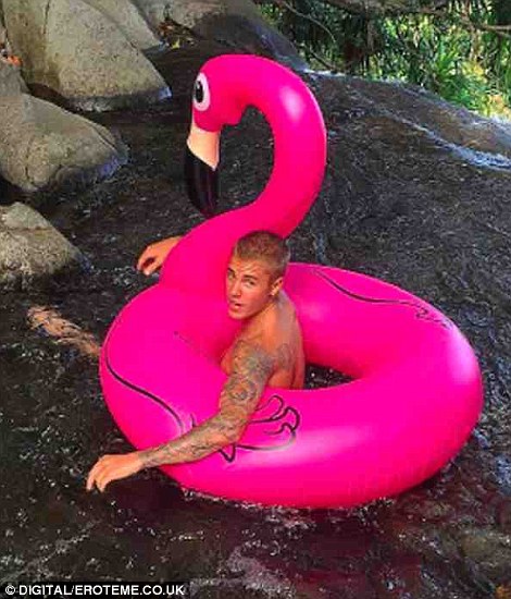 Never say never:Justin is clearly a fan of swimming in the nude and shared some snaps of himself skinny dipping earlier this week
