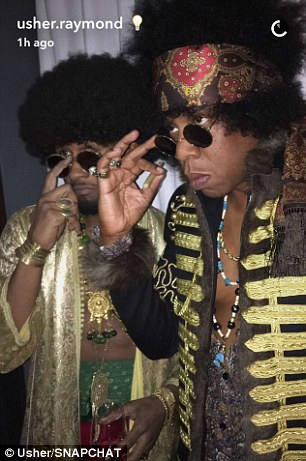 Can you dig it? Alicia Keys, Usher, and Jay Z donned their best seventies gear for Beyoncé Knowles' Soul Train-themed 35th birthday bash on Monday evening