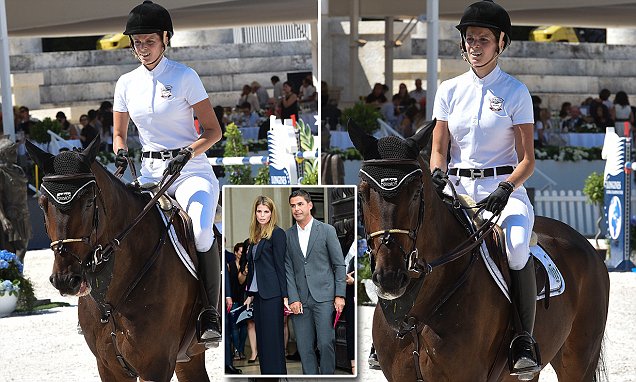 Athina Onassis appears at first equestrian competition since splitting from husband