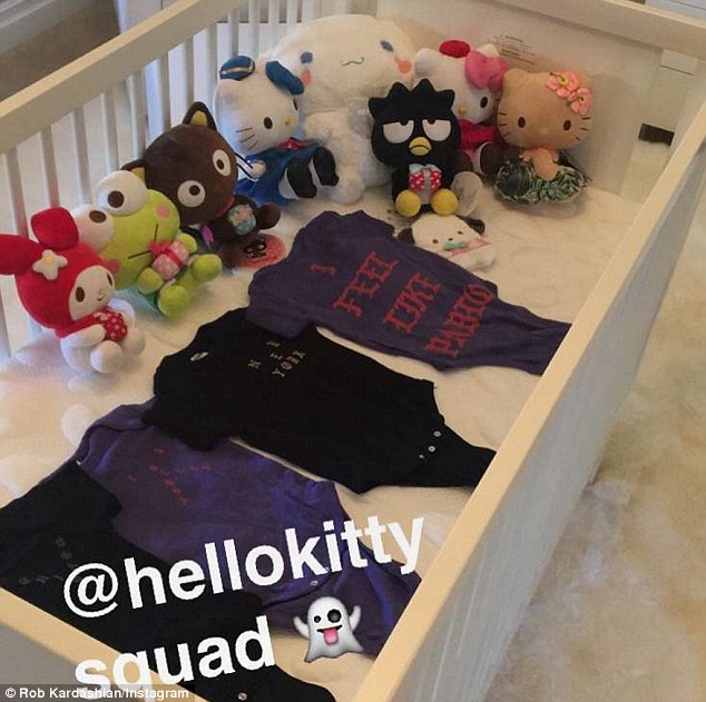 Yeezy onesies: The reality star couple - who began dating eight months ago - have reportedly added numerous lavish items on their baby registry, including a '$370 stroller'