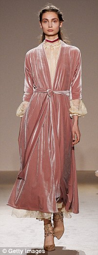 Shade of the season: Pink hues were seen all over the fall/winter 2016 runways including the Louisa Beccaria show