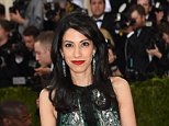 NEW YORK, NY - MAY 02:  Huma Abedin attends the "Manus x Machina: Fashion In An Age Of Technology" Costume Institute Gala at Metropolitan Museum of Art on May 2, 2016 in New York City.  (Photo by Jamie McCarthy/FilmMagic)   Huma / stone