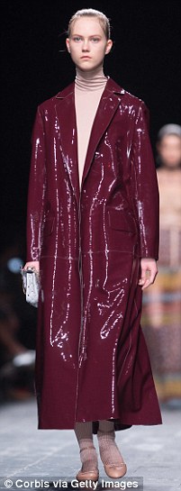 High Shine: Patent leather pieces were seen all over the fall/winter 2016 runways including the Valentino show