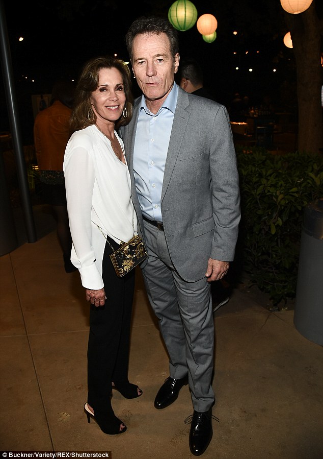 Longtime partner: The actor is pictured with his wife Robin Dearden at an event in Los Angeles last week