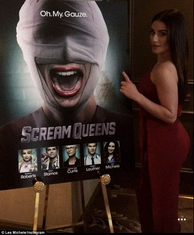 Working girl: Lea is presently starring in anthology series Scream Queens, which kicked off its second season last month