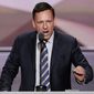 Donald Trump supporter Peter Thiel co-founded Palantir Technologies, which is facing a Labor Department lawsuit accusing it of job discrimination. (Associated Press)