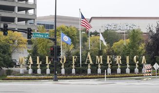 This Sept. 25, 2015, photo shows the Mall of America in Bloomington, Minn.  (AP Photo/Jim Mone) **FILE**