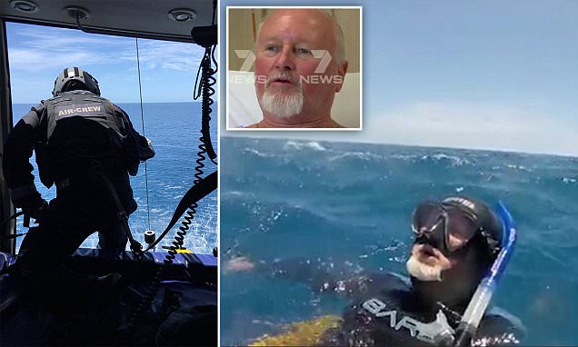 British diver survives 17 HOURS in shark-infested waters off of Australia