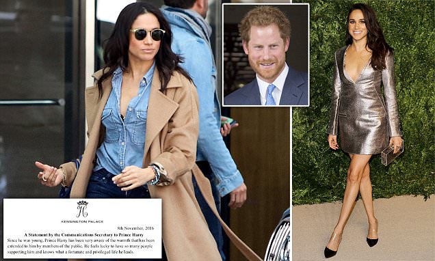 Prince Harry condemns abuse of girlfriend Meghan Markle