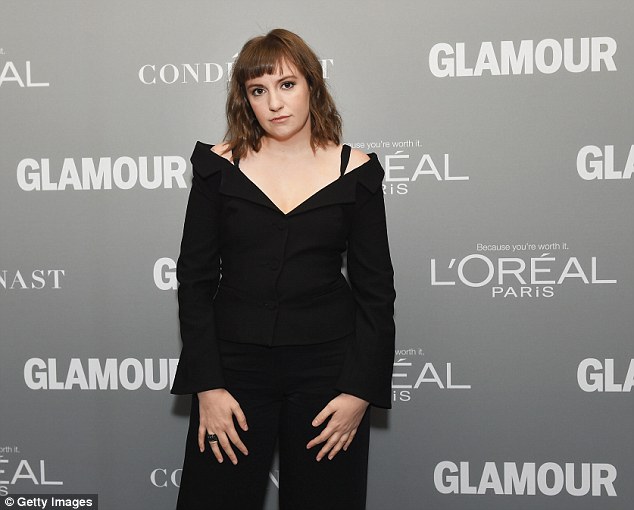 Ready to give her two cents: Lena Dunham dressed all in black as she arrived at NeueHouse Hollywood in Los Angeles on Monday to be a part of the 'Election 2016: What Just Happened?' panel during the Glamour Women of the Year Summit