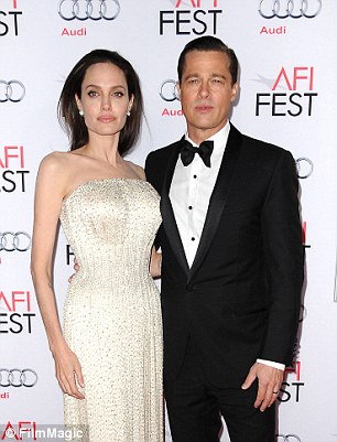 Trouble brewing? Pitt and Jolie posed at the By The Sea premiere last November