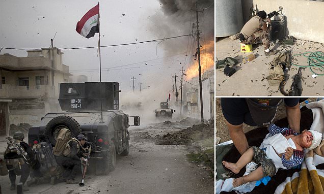 Iraqi convoy runs into ISIS ambush during battle to free Mosul