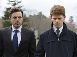 This image released by Roadside Attractions and Amazon Studios shows Lucas Hedges, right, and Casey Affleck in a scene from "Manchester By The Sea." The film has been named best film by the National Board of Review, which lavished four awards on Kenneth Lonergan¿s New England portrait of grief. In awards announced Tuesday by the National Board of Review, ¿Manchester by the Sea¿ also took best actor for Casey Affleck¿s lead performance, best screenplay for Lonergan¿s script and best supporting actor for the breakout performance by Lucas Hedges. (Claire Folger/Roadside Attractions and Amazon Studios via AP)