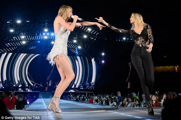 Hot to trot: Taylor Swift invited Gigi to perform on stage with her during the 1989 World Tour Live at Ford Field last year