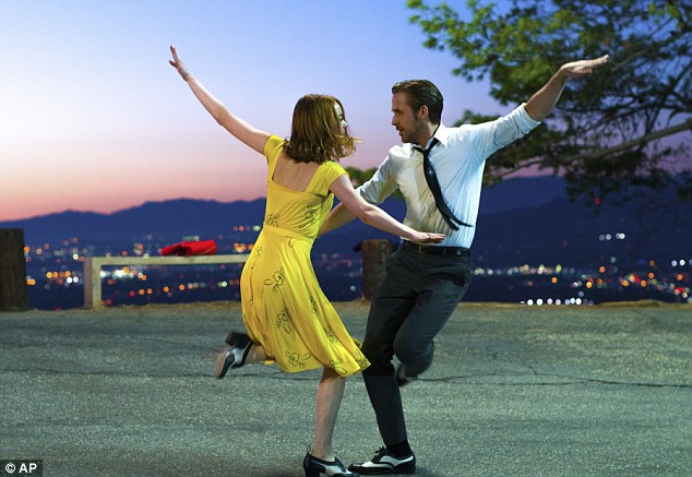 Footloose favourites: Emma Stone and Ryan Gosling (pictured) are both nominated for AACTA International Awards as Lead Actress and Actor for La La Land which is also the favourite to win Best Film