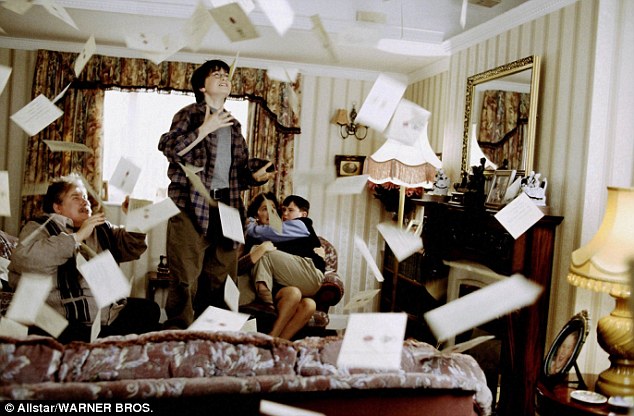Potter fans will know the living room from when hundreds of letters from Hogwarts arrived