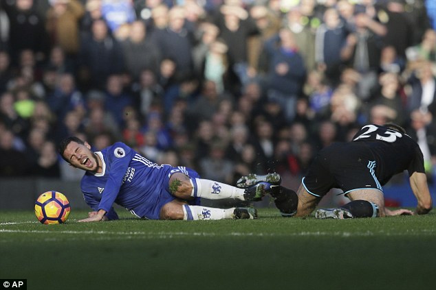 Eden Hazard missed Wednesday's win but any longer absence could upset Chelsea's charge