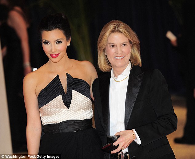 On the town: Van Susteren (above in 2010 with Kim Kardashian at theWhite House Correspondents' Association Dinner ) was also 'extremely jealous' of Megyn, partially because of her meteoric rise at the network claims the source