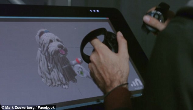 Using the controllers, the artist was able to capture Beast's shaggy locks and added other life-like features 