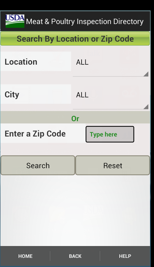    USDA MPI Directory- screenshot  