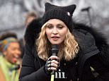 WASHINGTON, DC - JANUARY 21:  Madonna performs during the Women's March on Washington on January 21, 2017 in Washington, DC.  (Photo by Noam Galai/WireImage)