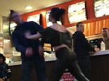 A brawl broke out in a burger bar