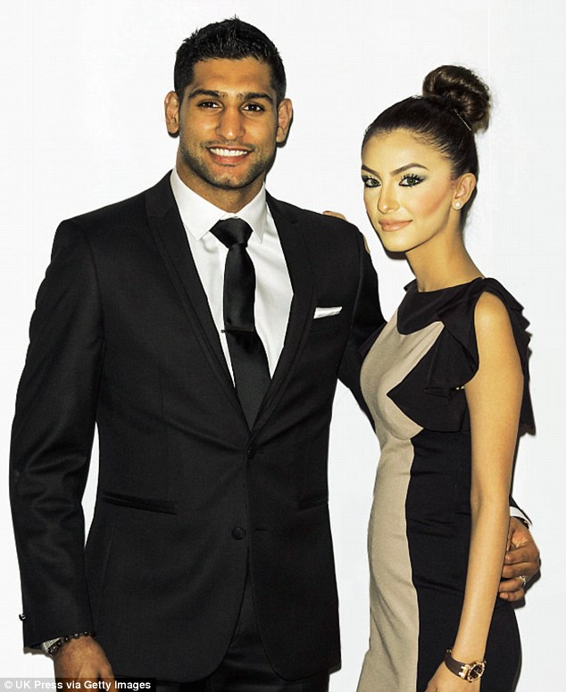 After their marriage in 2013, Faryal moved from New York to Bolton. Pictured, Faryal and Amir at the GQ Men of the Year Awards in London