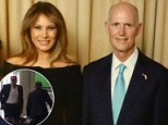 Melania Trump has made a rare political appearance at Mar-a-Lago to take part in a Republican fundraising event