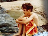 Impending tragedy: Nicky on the beach the day he drowned in August 1978, on a family holiday