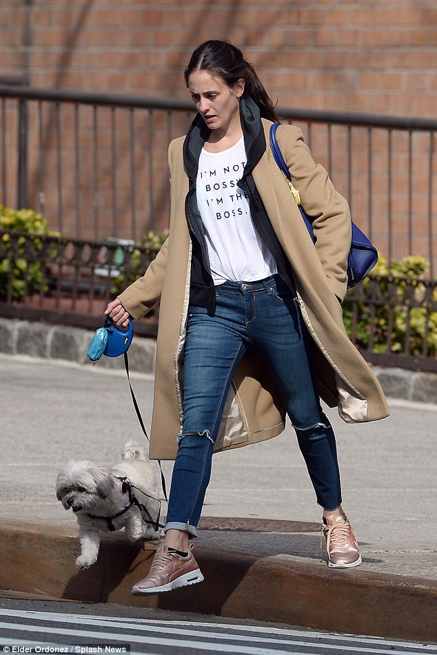 Telling it how it is: The 29-year-old American Ballet dancer appeared in a rather sassy mood as she sported a white tee that read 'I'm Not Bossy I'm The Boss'