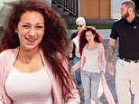 Danielle Bregoli arrives at South County Courthouse in Delray Beach, Florida, on Wednesday with her bodyguard Frank and mother Barbara Ann to face five felony charges 