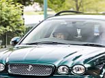 Queen Elizabeth II was photographed today driving back from a church service at the Royal Chapel of All Saints in Windsor Park today