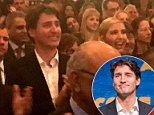 The room where it happened: Justin Trudeau and Ivanka Trump gave a standing ovation after attending opening night of the new play 'Come From Away' (above)