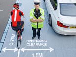 Plain-clothed West Midlands Police officers cycled around Birmingham and the Black Country in a bid to snare drivers creeping too close to bikers as part of the force's 'Give Space Be Safe' scheme