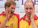 Hard match, Wills? Duke of Cambridge looks shattered after charity match at Britain's most historic polo club... but giggling brother Harry still looks fresh (NEWS, LIVE, UNMOD, BP)